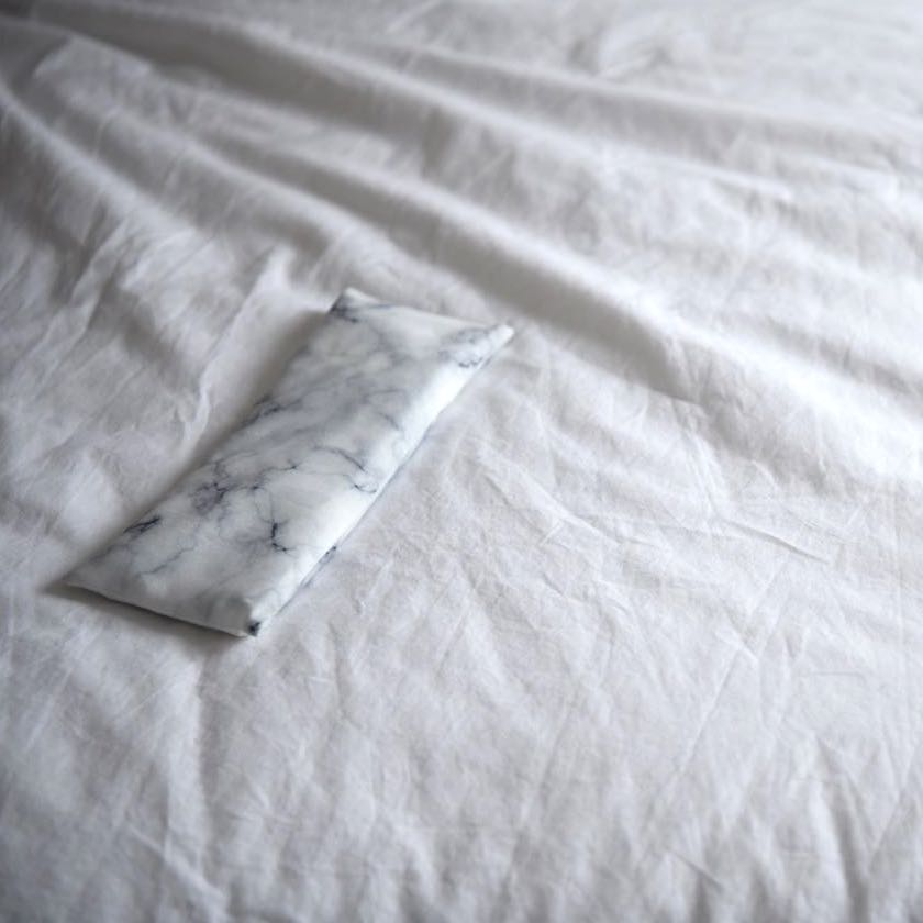 Lavender Eye Pillow - White Marble