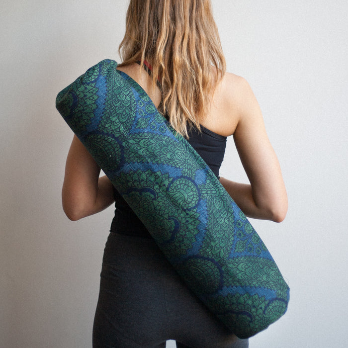 Yoga Mat Bag - Blue Morris